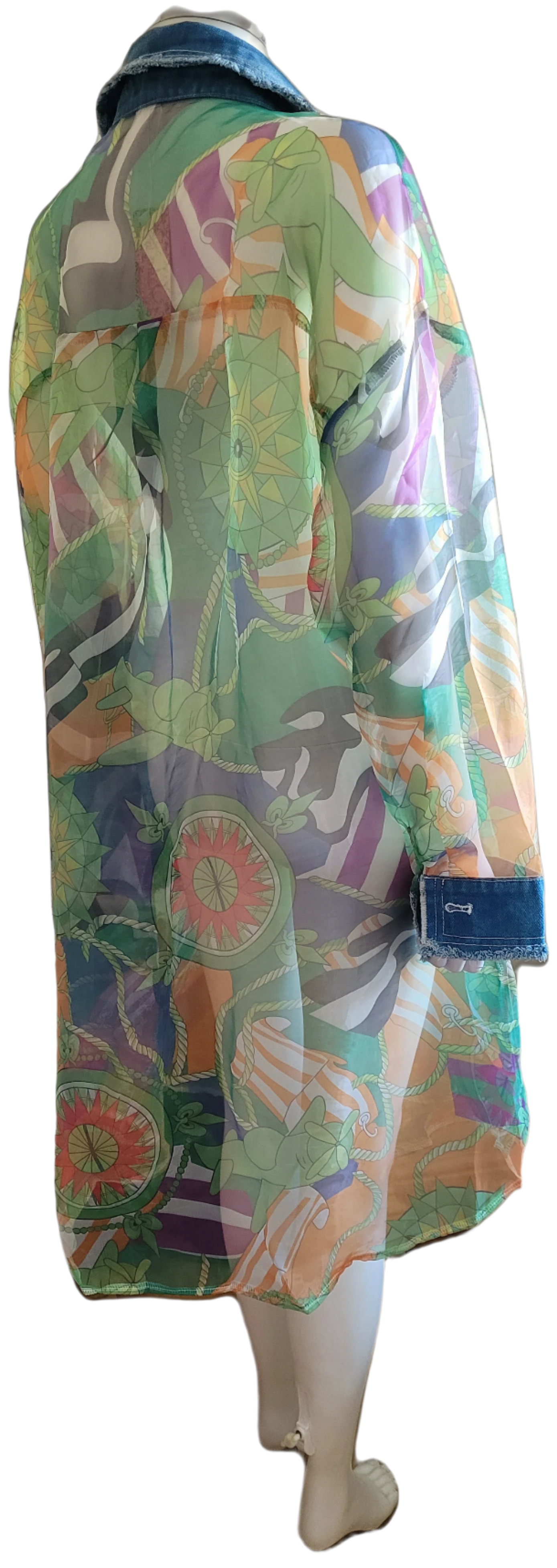 New Green See Throw Long Shirt Dress for Women Casual Tops Trendy Knee Shirts 2025