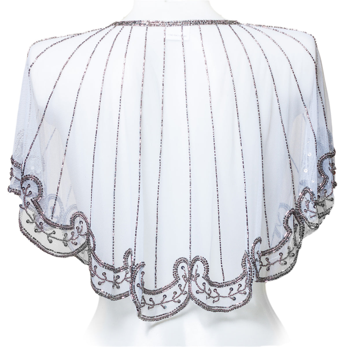 White Sequin Poncho | Bridal Cover Up | Wedding Cape | Bridesmaid Wrap