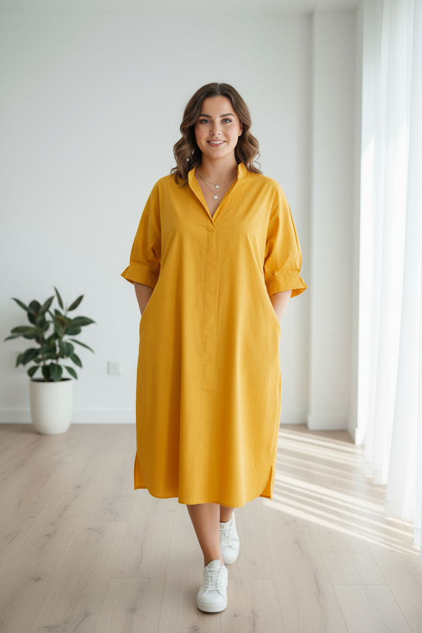 Banana Yellow Dress Front - S Size