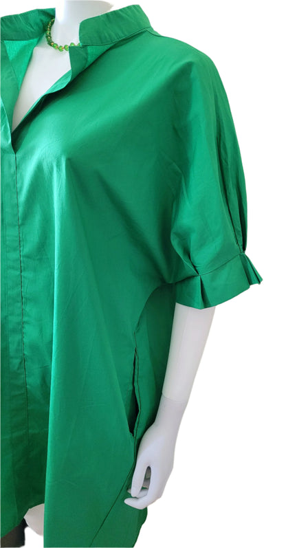 Women DRESS Shirts Pockets  Camisa Tops for eveyday 3/4 sleeves