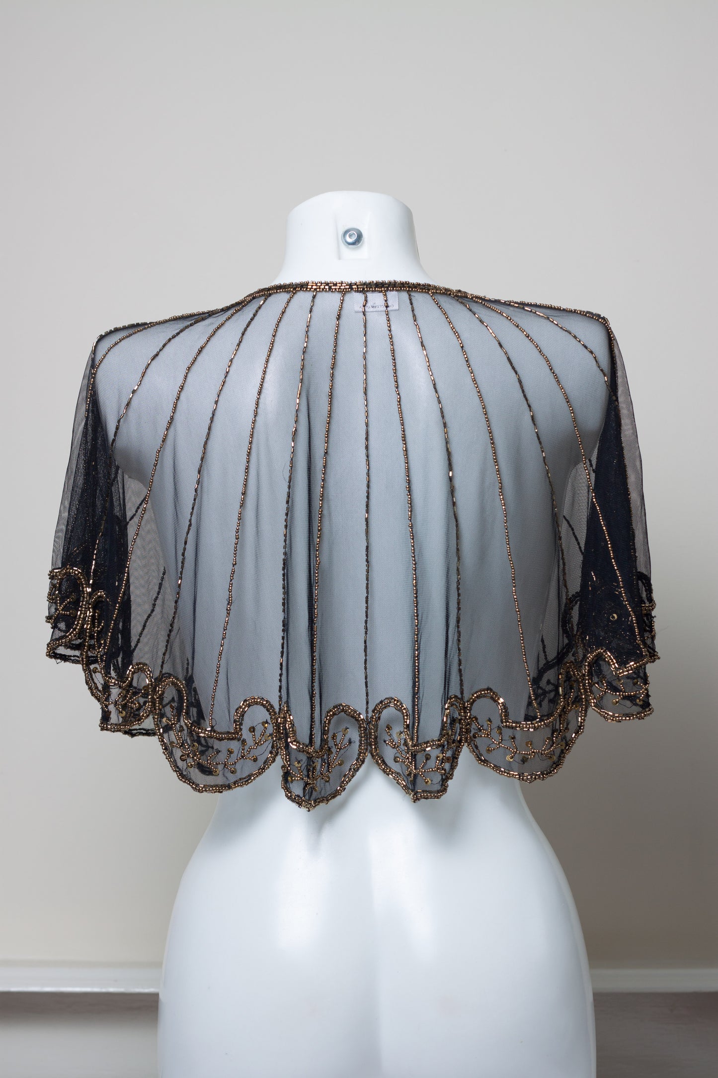 Vintage Capelet with Sequins