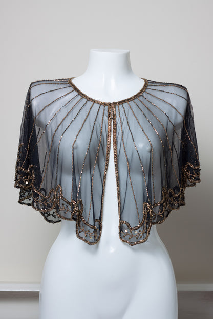 Vintage Capelet with Sequins
