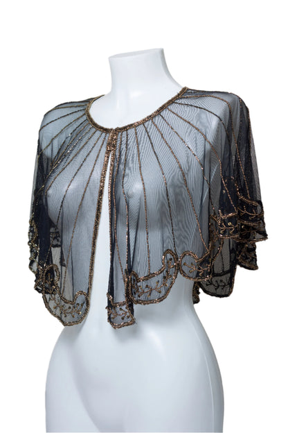 Vintage Capelet with Sequins